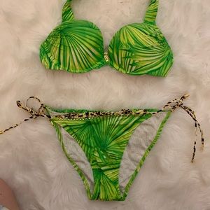 Victoria secret palm bathing suit : NEVER WORN:NEW